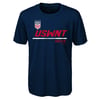 Youth Outerstuff US WNT Engage Poly Navy Tee / L