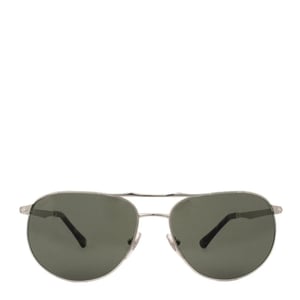 Persol 0PO2455S 518/31 60 Sunglasses Silver / Green