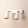Crick double spotlight in white