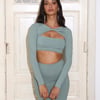 Trendiest Gal Crop Top Green