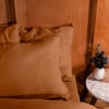 Heritage Linen Pillowcase Set - Queen / Terracotta