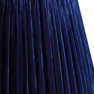 25cm empire Shade in royal blue silk velvet