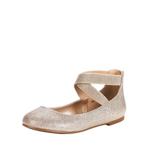 DREAM PAIRS Elastic Closed Toe Flats with Ankle Strap