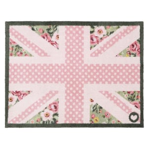 Country Rose Flag Washable Doormat - 65x85cm