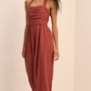 Red Halterneck Lilah Wide Leg Jumpsuit