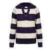Pendle Jumper in Damson & Ecru