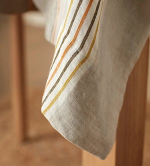 Sophie Stripe 100% Linen Tablecloth