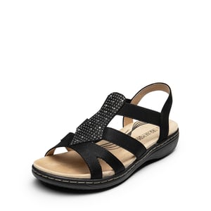 DREAM PAIRS Strappy Suede Arch Support Flat Sandals