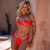 HELLO MOLLY Isla Bonita Swim Bottom Chilli