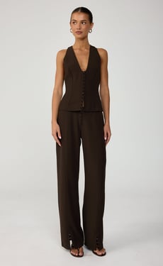 Cellina Pants (Chocolate) - US 4