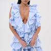 AKIRA Once Upon A Time Ruffled Mini Dress | Size Medium