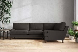 nkuku Marri Right Hand Corner Sofa | Make To Order | Grand | Brera Linen Espresso