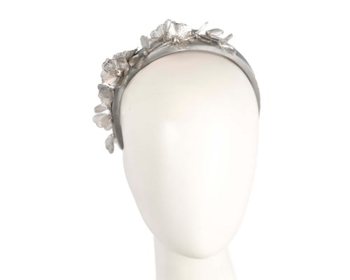 Fashion silver fascinator headband by Max Alexander