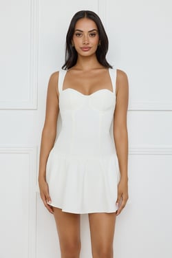Chic Escapes Romper White