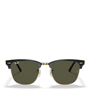 Ray-Ban RB3016 W0365 51 Clubmaster Classic Sunglasses Polished Black / Gold