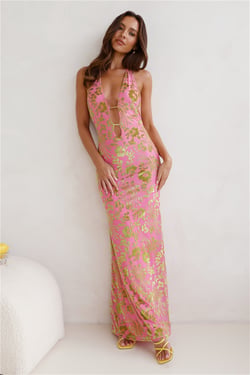 Pamalo Maxi Dress Pink