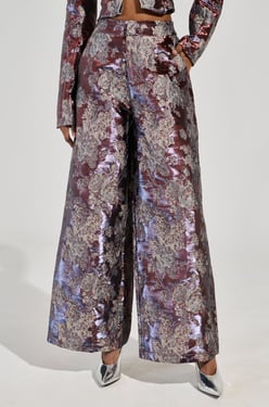 AKIRA Odessa Brocade Trouser Pants | Size 1X