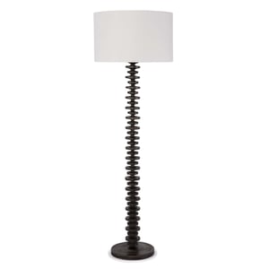 Fishbone Ebony Birch Wood Floor Lamp