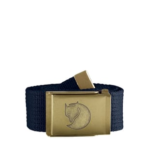 Fjallraven Canvas Brass Belt 4cm Dark Navy