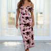 Wild Rosette Midi Dress Pink