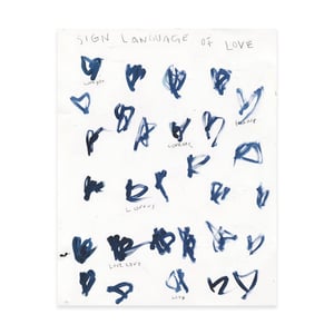 Sign Language of Love Art Print