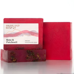 3 for £17 - Organic Soaps 150g - Rose & Patchouli