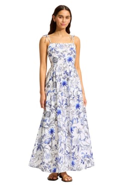 Ahoy Tiered Maxi Dress - L