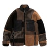 And Wander Womens Mix Boa Jacket Brown
