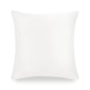 Brilliant White Pure Silk Cushion Cover - 40x40cm