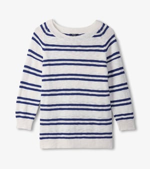 Mariner Sweater - Navy and White Stripes