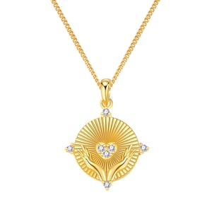 Love Pendant Necklace Sterling Silver