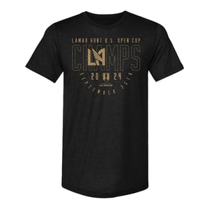 Unisex 500 Level 2024 Open Cup Champions Black Tee / 2X