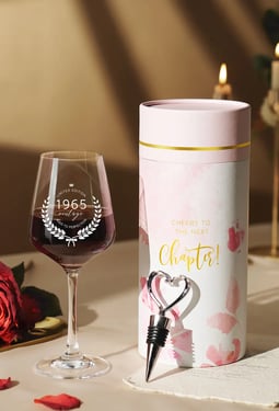 Red Wine Glass in Gift Box