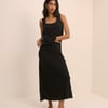 Black Square Neck Swing Top