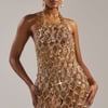 AKIRA Oh Hot Damn Rhinestone Mini Dress | Size Large/XL