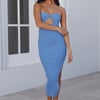 Promise Pledger Midi Dress Blue