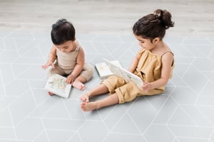 Little Bot Baby Play Mat (Ofie mat, zen line + triangle)
