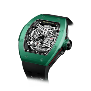 TSAR BOMBA Men's Automatic Watch | Green | Skeleton Mechanical Wristwatch | Stainless Steel Case | 5ATM Waterproof Luxury Sports Watch | Atomic TB8218