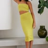 Evening Strut Midi Skirt Green