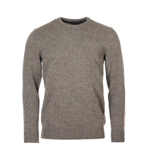 Barbour Essential Tisbury Crew Neck Jumper Fog