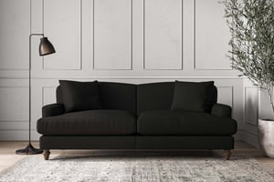 nkuku Deni Large Sofa | Make To Order | Brera Linen Charcoal | No Colour