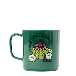Hikerdelic Cactus What You Preach Mug - Forest Green