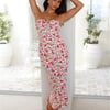 Sprinkle Petals Midi Dress White
