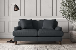 nkuku Deni Small Sofa | Make To Order | Recycled Cotton Mercury