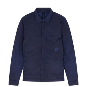 Paul Smith Garment Dyed Recycled-Nylon Overshirt Inky Blue