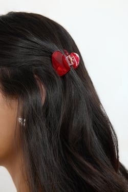 Candy Love Hair Clip Small Red
