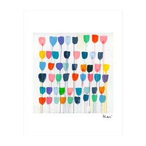 Pretty Little Tulips Mini Art Print