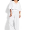 Double Cloth Pants White - XS
