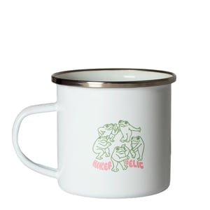 Hikerdelic Kaeru Enamel Mug White
