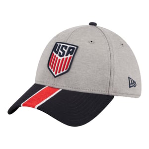 Adult New Era USMNT 39Thirty Grey Hat / L/XL